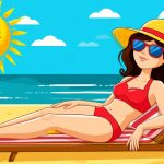Is Sunbathing at the Beach Beneficial During Swim Season?