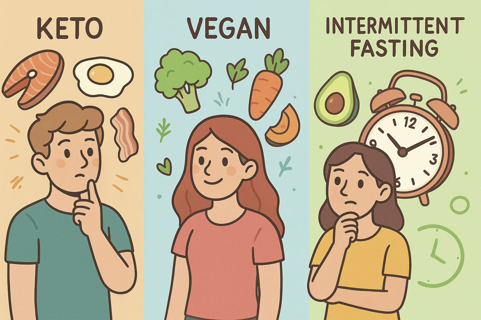 Keto, Veganism, and Intermittent Fasting: Which One to Choose?