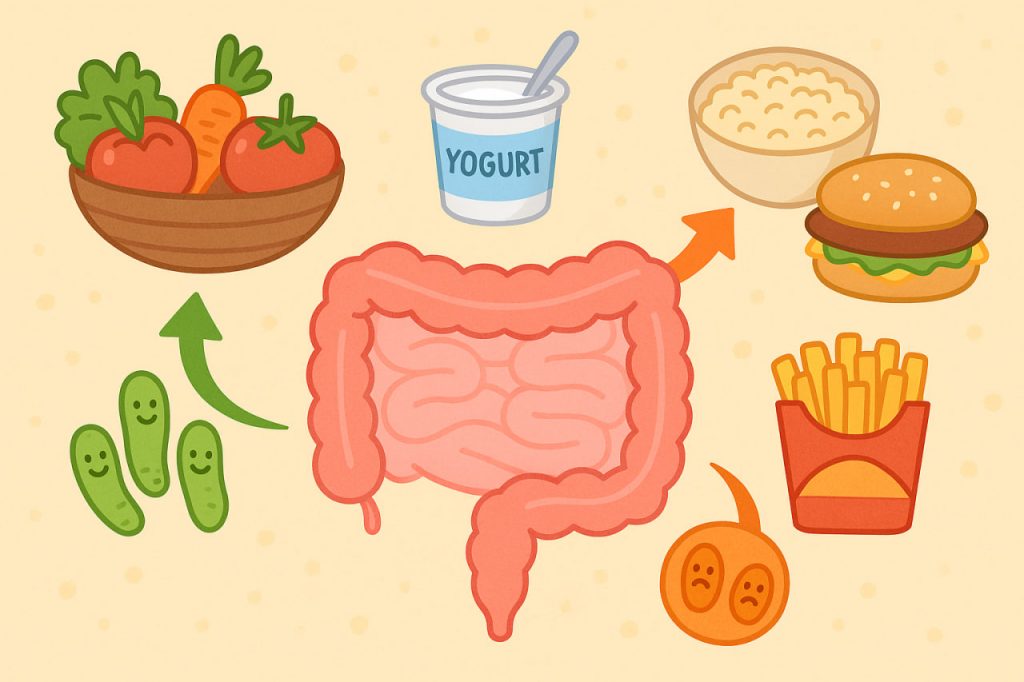 How Food Affects Gut Microflora
