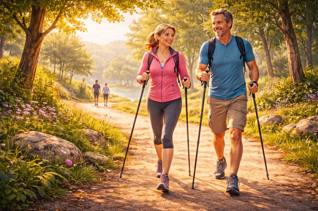 Nordic Walking: Why Walking With Poles Is More Effective Than It Looks