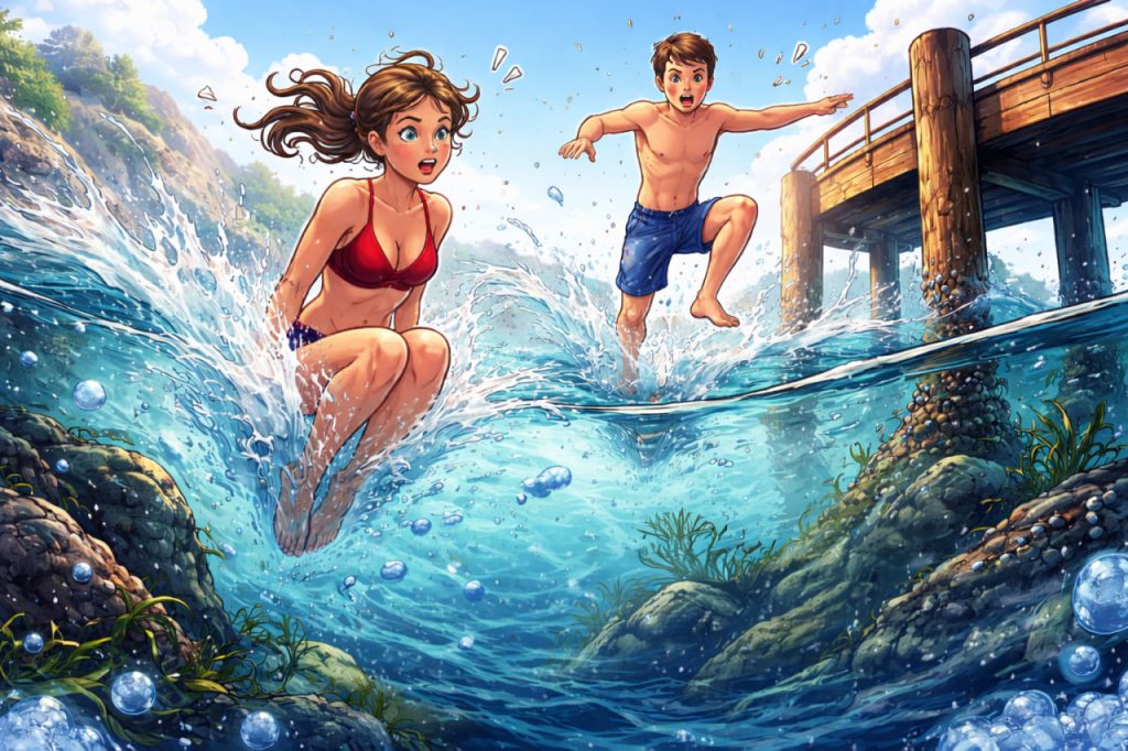 How Dangerous Is Jumping into Cold Sea Water from a Pier?