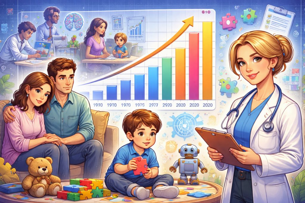 The Rise of Autism Among Children Over the Past 50 Years