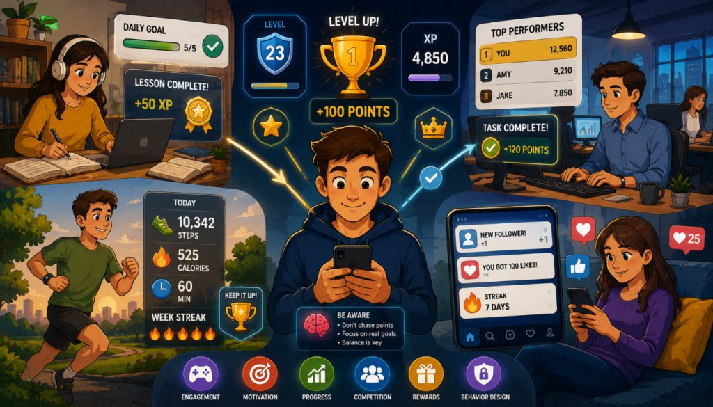 Gamification of Everything: How Modern Systems Push Us to Learn, Work, and Compete