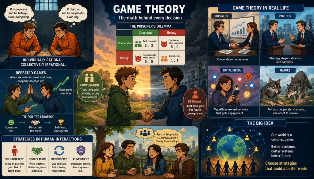 Game Theory in Real Life: How Mathematics Explains Betrayal, Cooperation, and Friendship