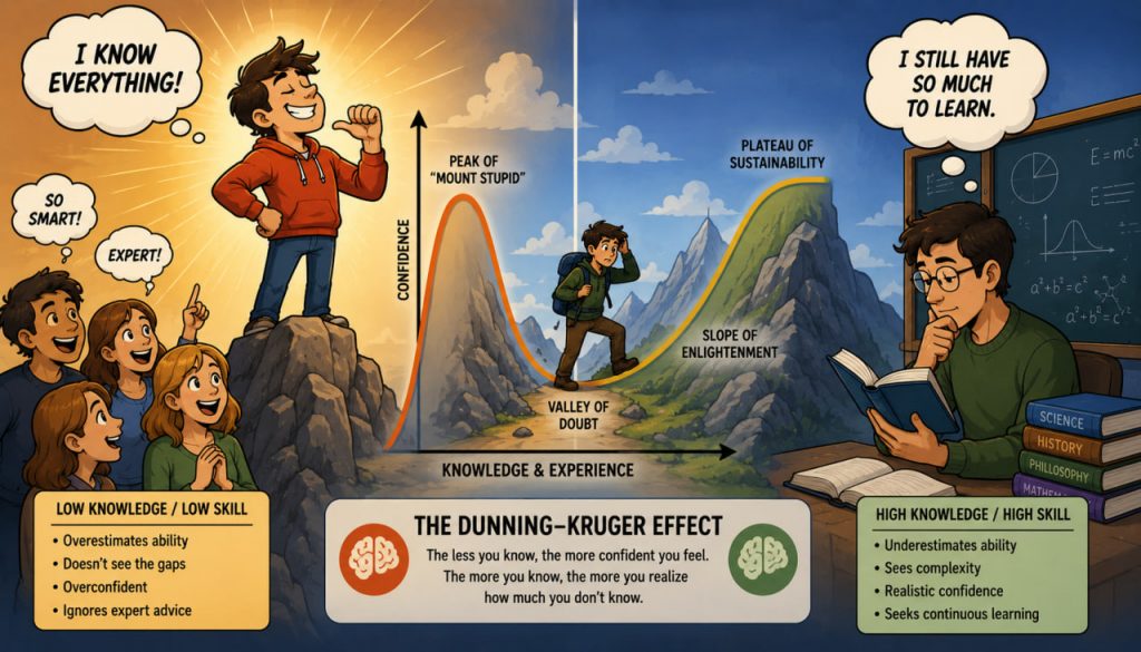The Dunning–Kruger Effect: Why Some Incompetent People Believe They Are Smarter Than They Really Are