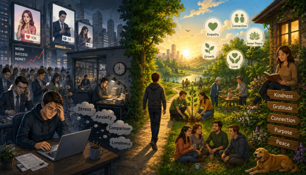 How Different Is the Life of Kind and Loving People Compared to Most People Today?