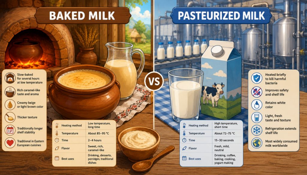 Baked Milk vs Pasteurized Milk: What Is the Difference?