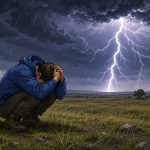 What Should You Do If You Get Caught in a Thunderstorm in an Open Field?