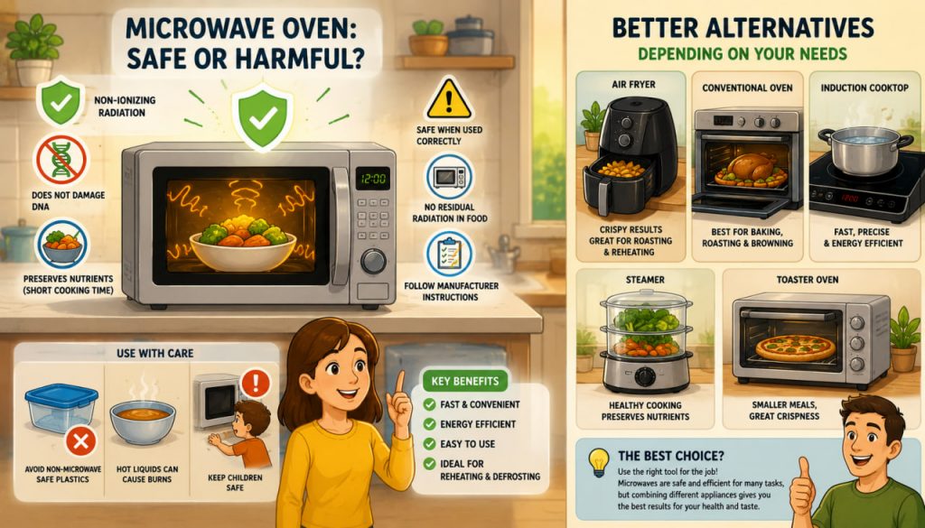 Microwave Ovens: Are They Harmful to Humans and What Are the Alternatives?