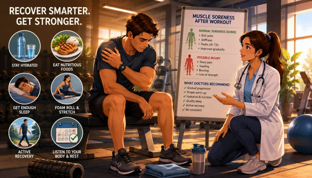 Muscle Soreness After a Workout: What Doctors Recommend for Faster Recovery