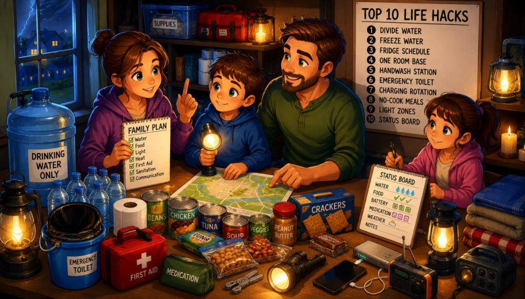 Long-Term Water and Power Outages: Top 10 Survival Life Hacks for Families