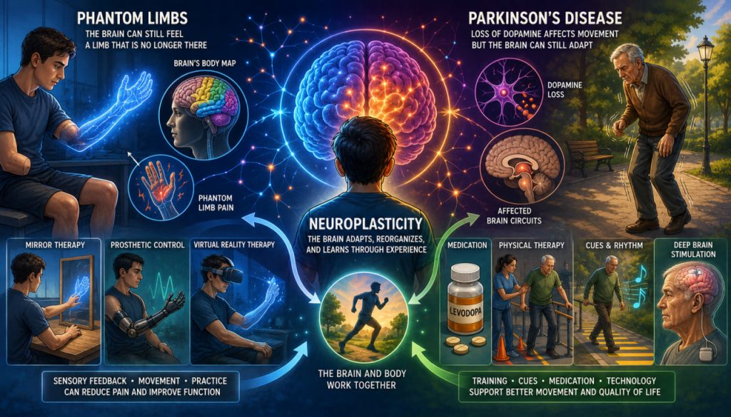 Brain and Body: Phantom Limbs, Parkinson’s Disease, and Neuroplasticity