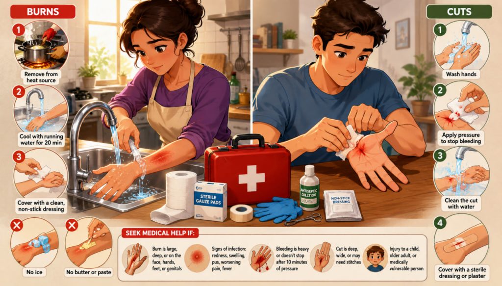 Household Burns and Cuts: Essential First Aid Everyone Should Know