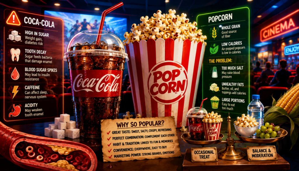 Coca-Cola and Popcorn: Why They Can Be Unhealthy—and Why They Are So Popular