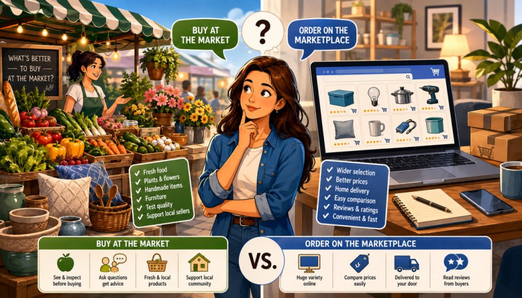 Home Shopping Guide: What to Buy at a Local Market and What to Order Online