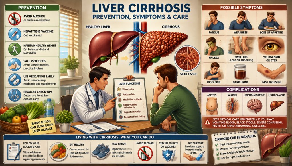 Liver Cirrhosis: Prevention, Warning Signs, and What to Do After Diagnosis