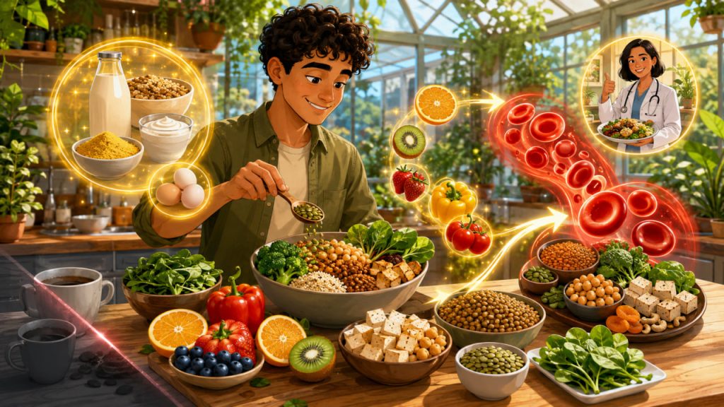 Vegan and Vegetarian Diets: How to Avoid B12 and Iron Deficiency Without Pills